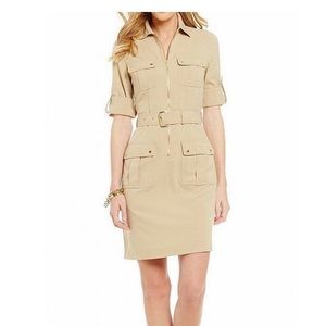 Tan Michael Kors Belted Dress Size Small